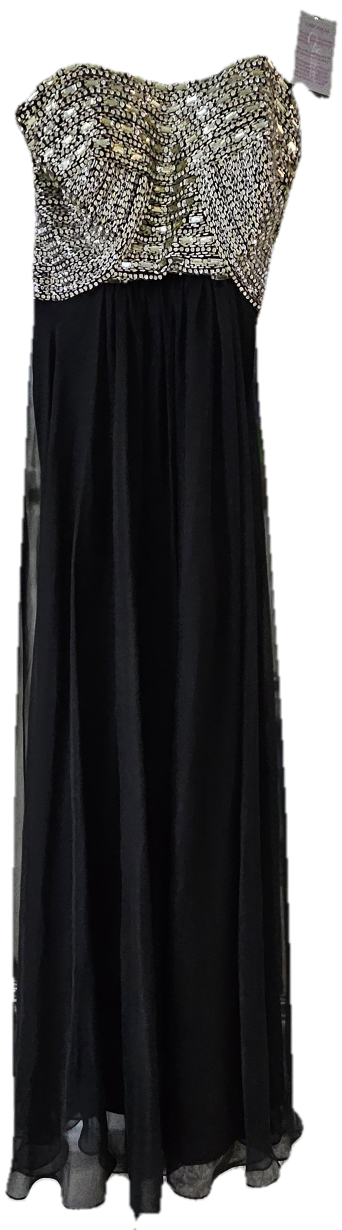 Chiffon Strapless Formal Dress