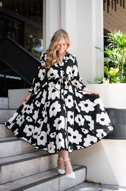 Black and White Dress