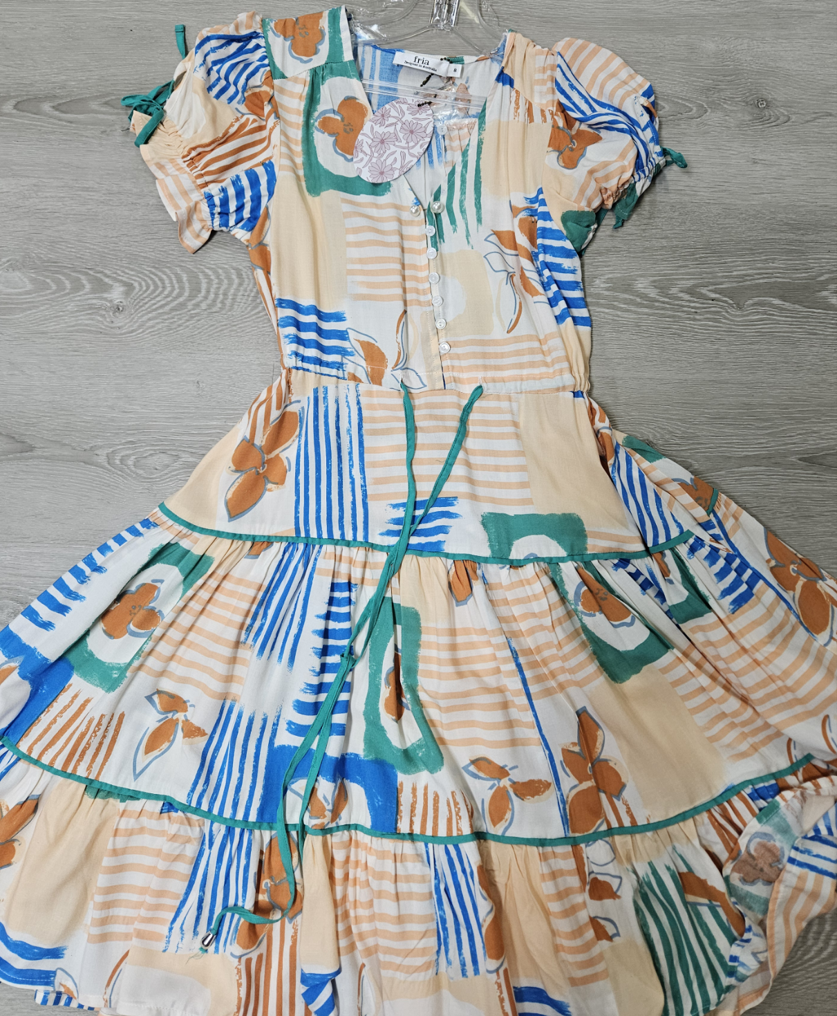 Fria The Label Leaf line print Dress