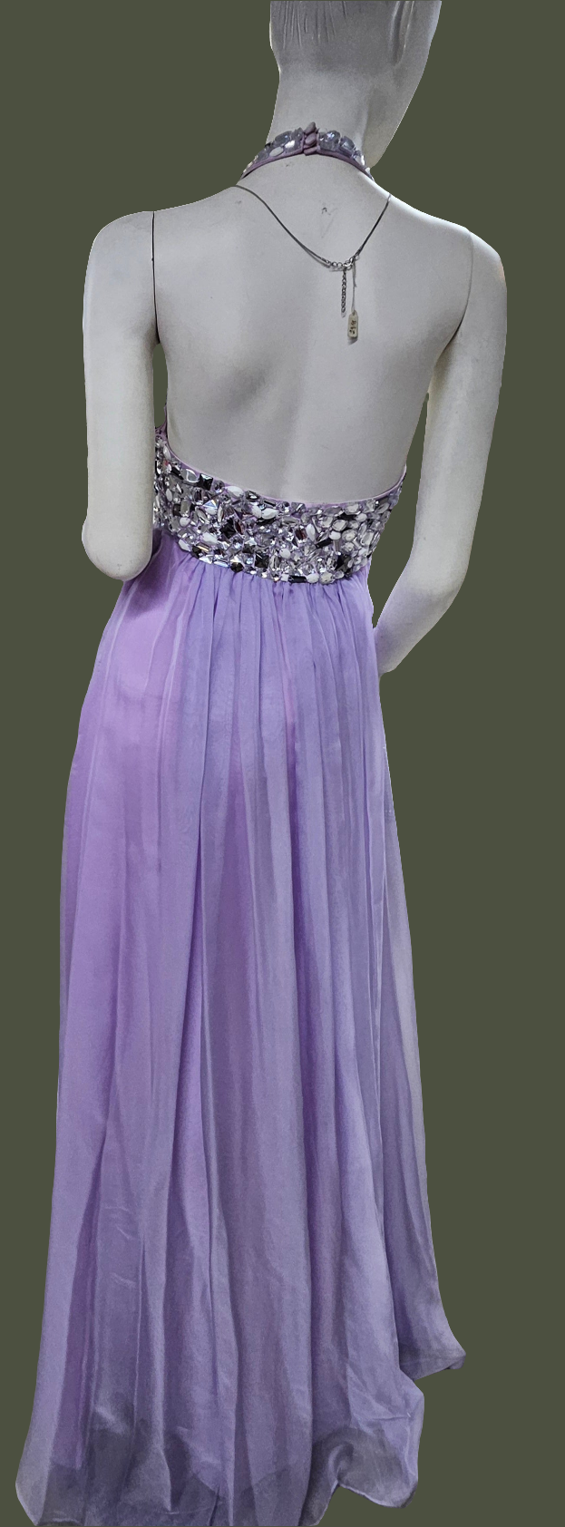 Lavender Chiffon Formal.Dress