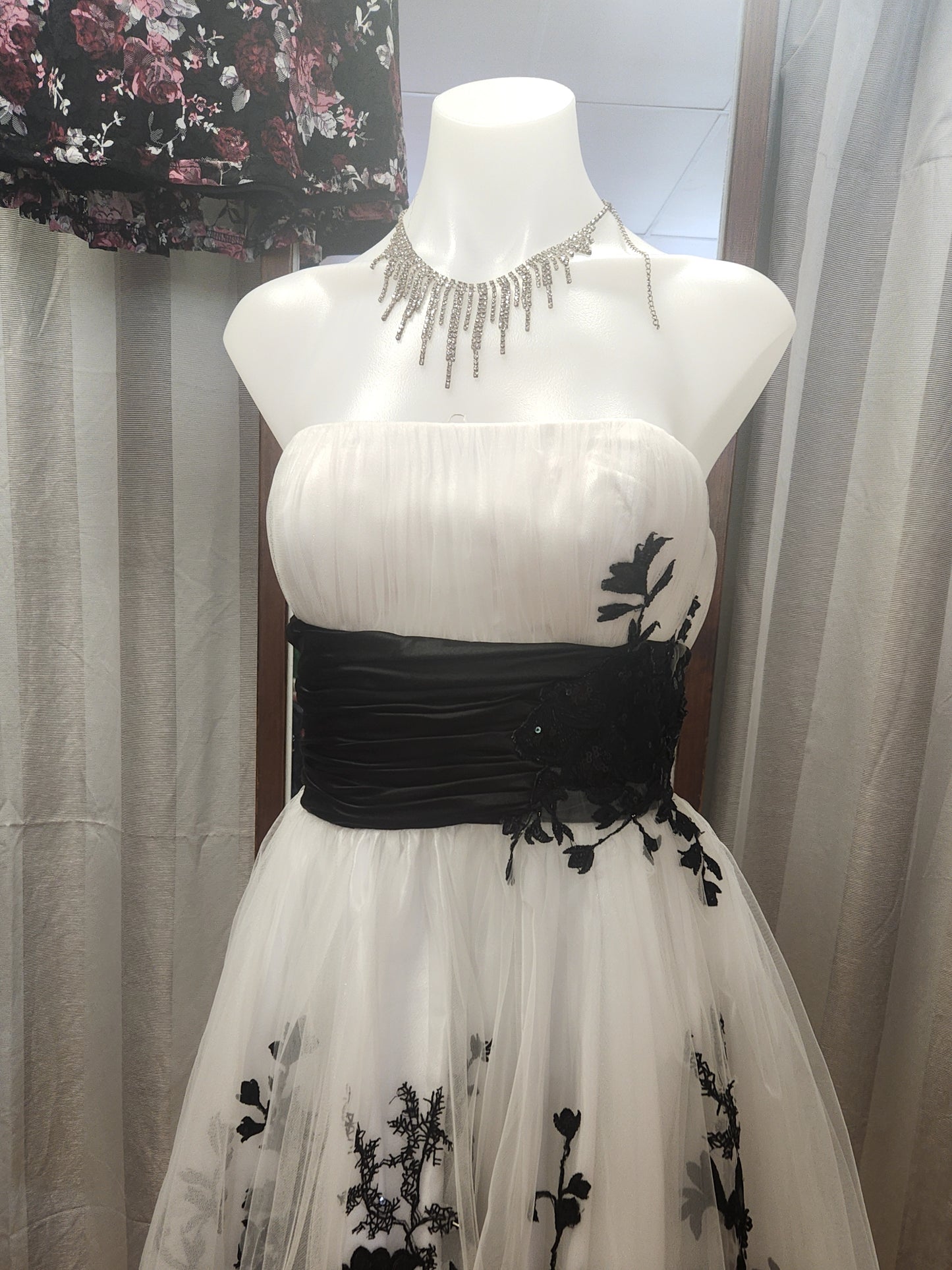 Black & White Semi-Formal Cocktail Dress