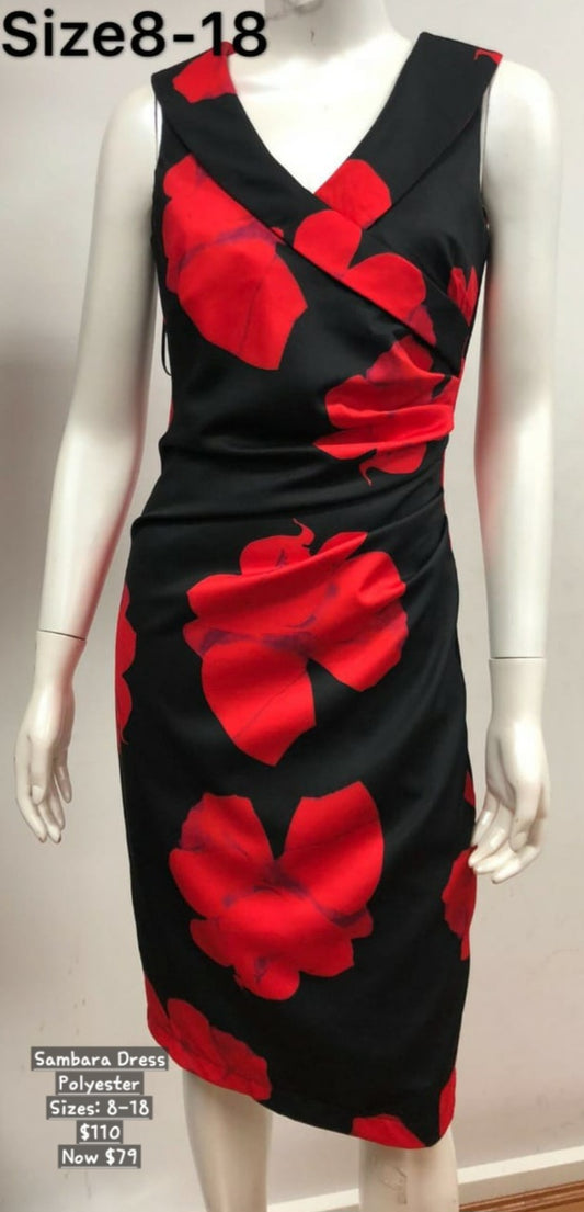 Sambara Sleeveless floral Print Dress