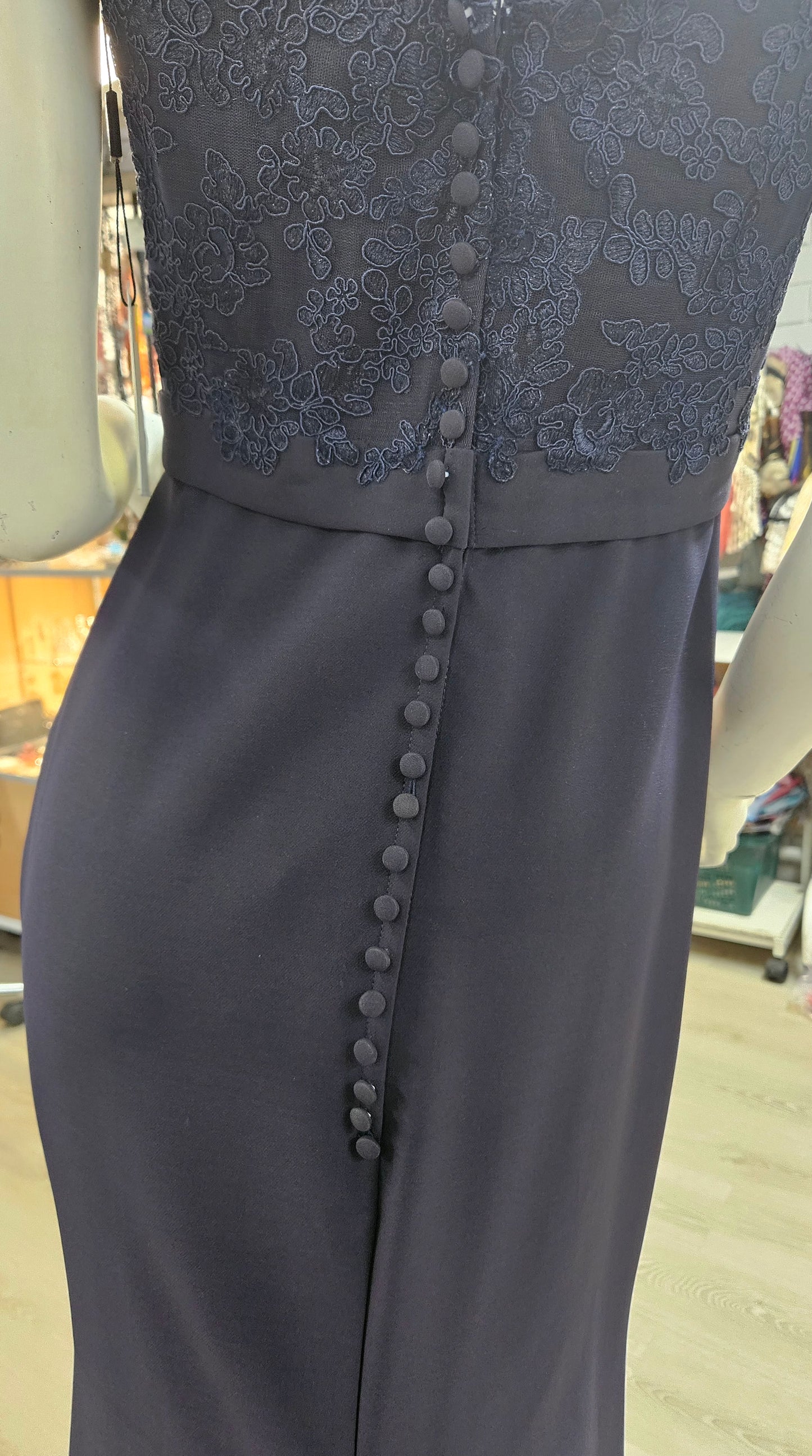 Jadore Off shoulder Navy Formal Dress