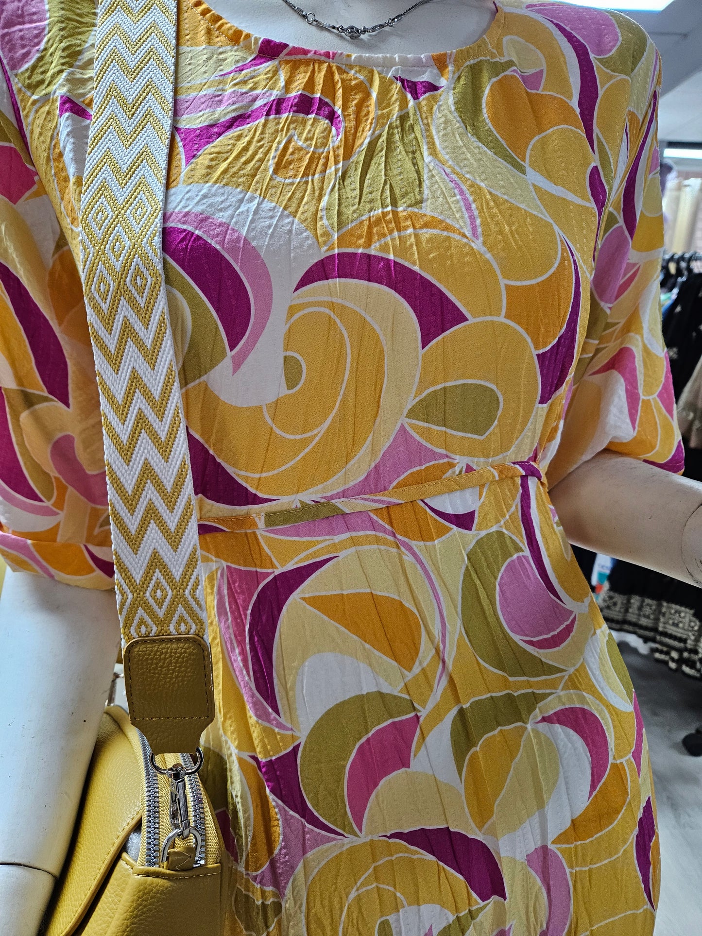 Yellow print Willow Tree Dress