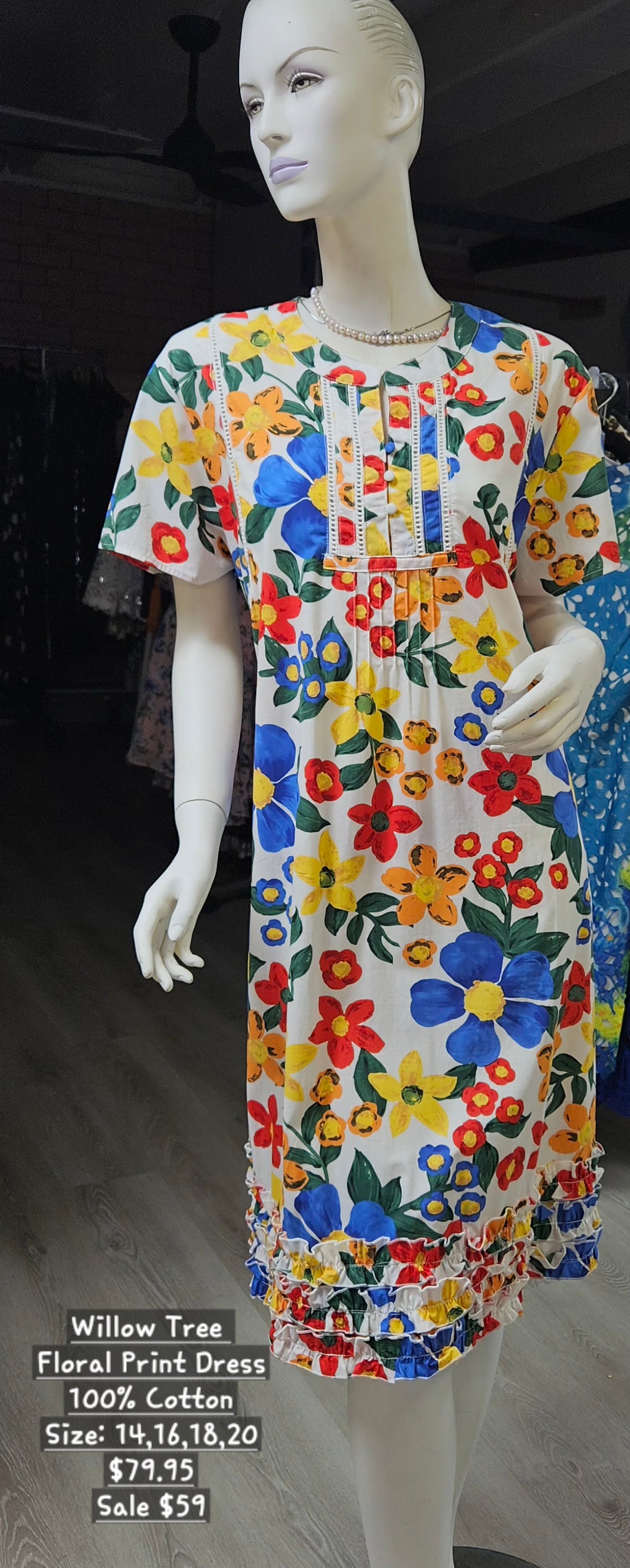 Willow Tree Floral Print Dress