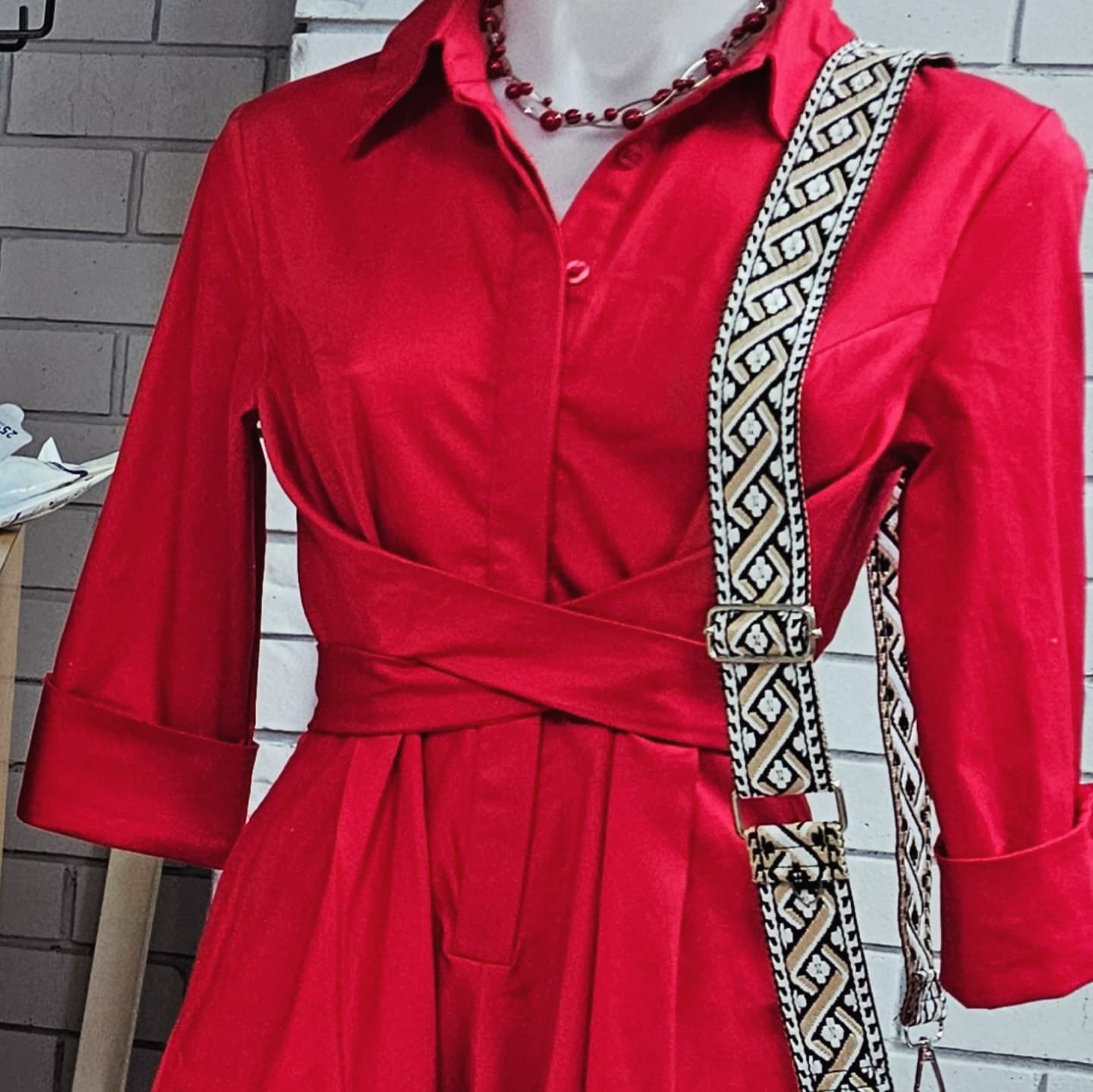 Red Cotton Dress