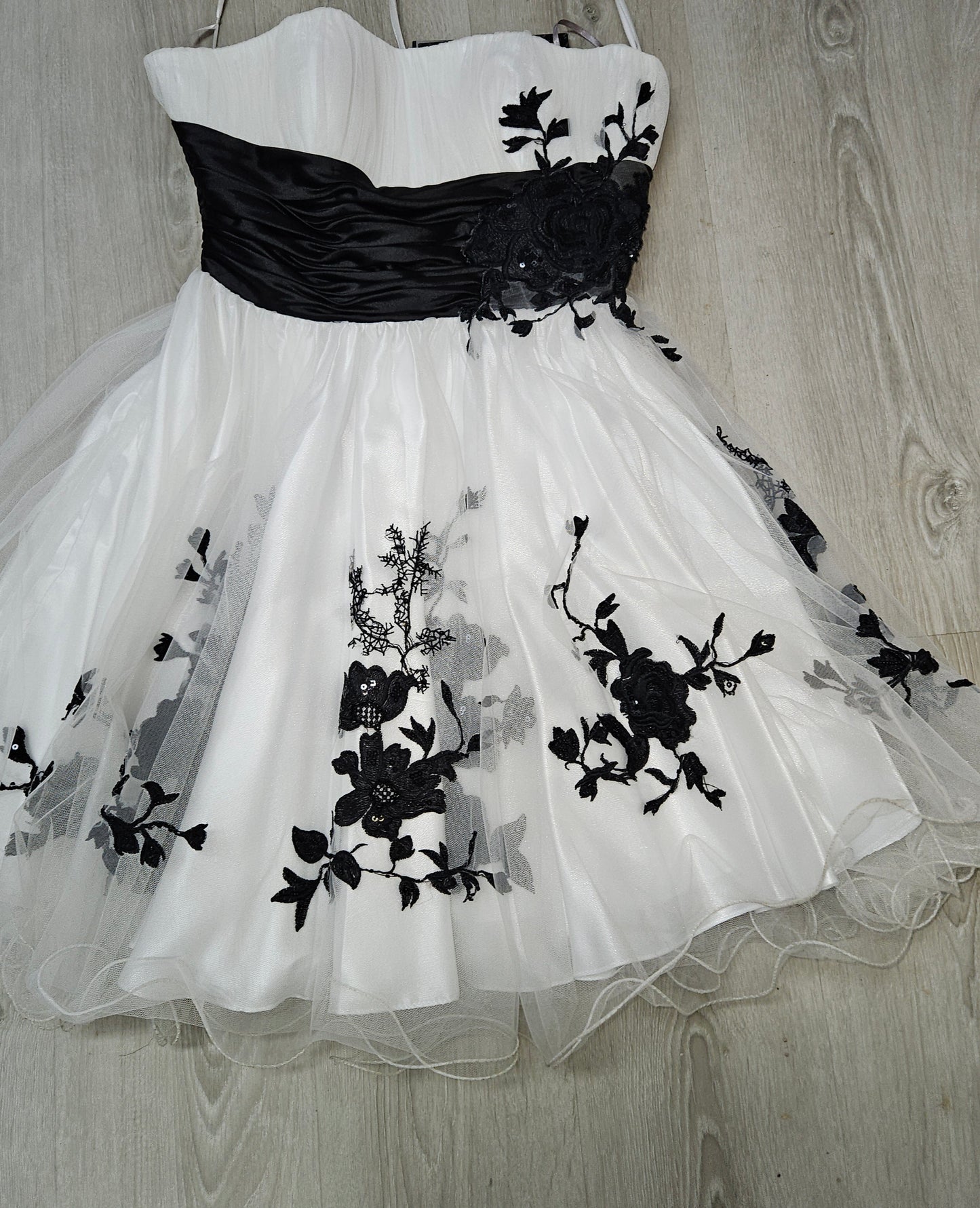 Black & White Semi-Formal Cocktail Dress