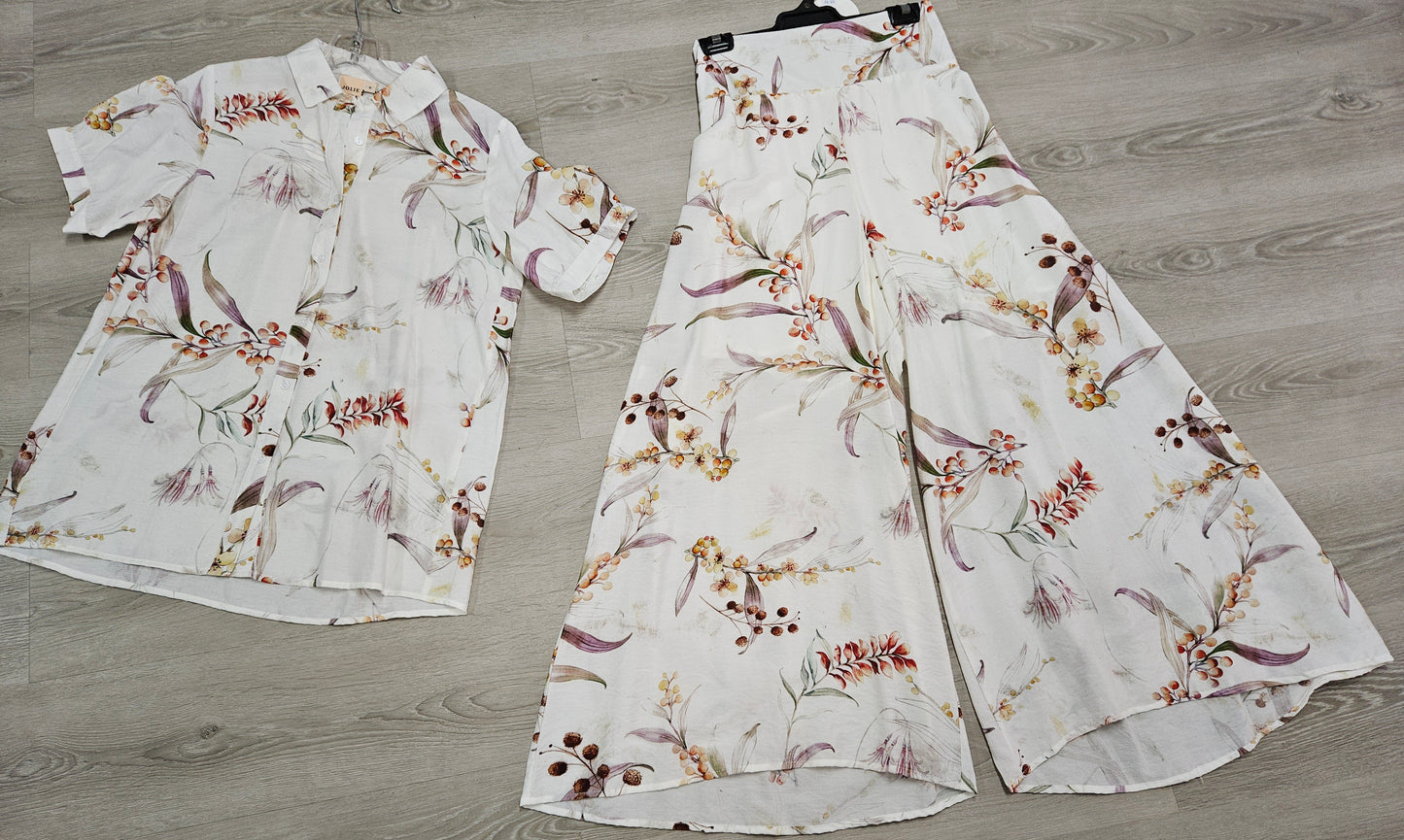 Floral Print Shirt and Pants set