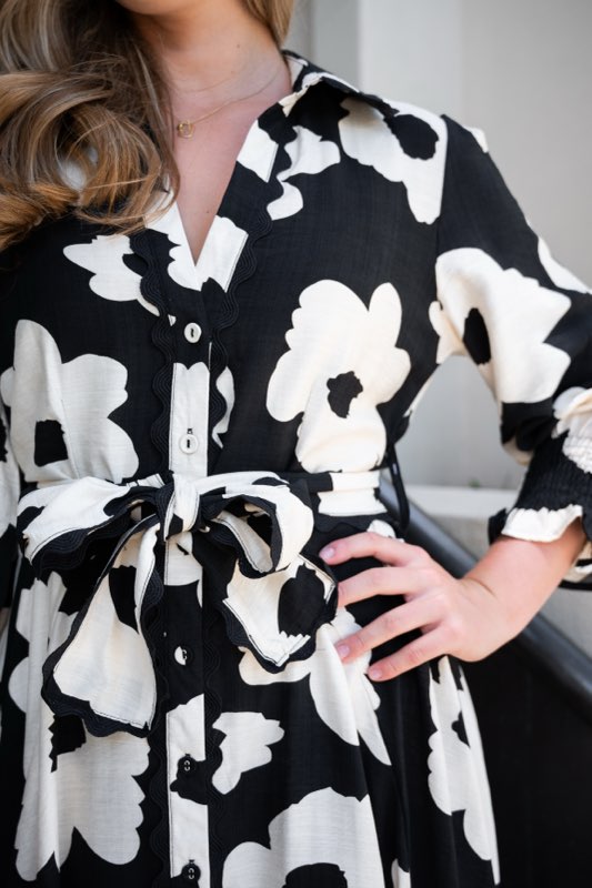 Black and White Dress